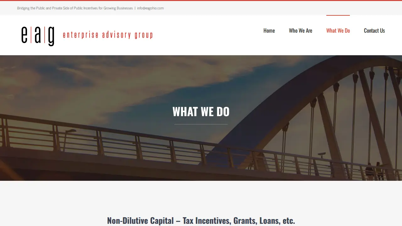 Enterprise Adisory Group page