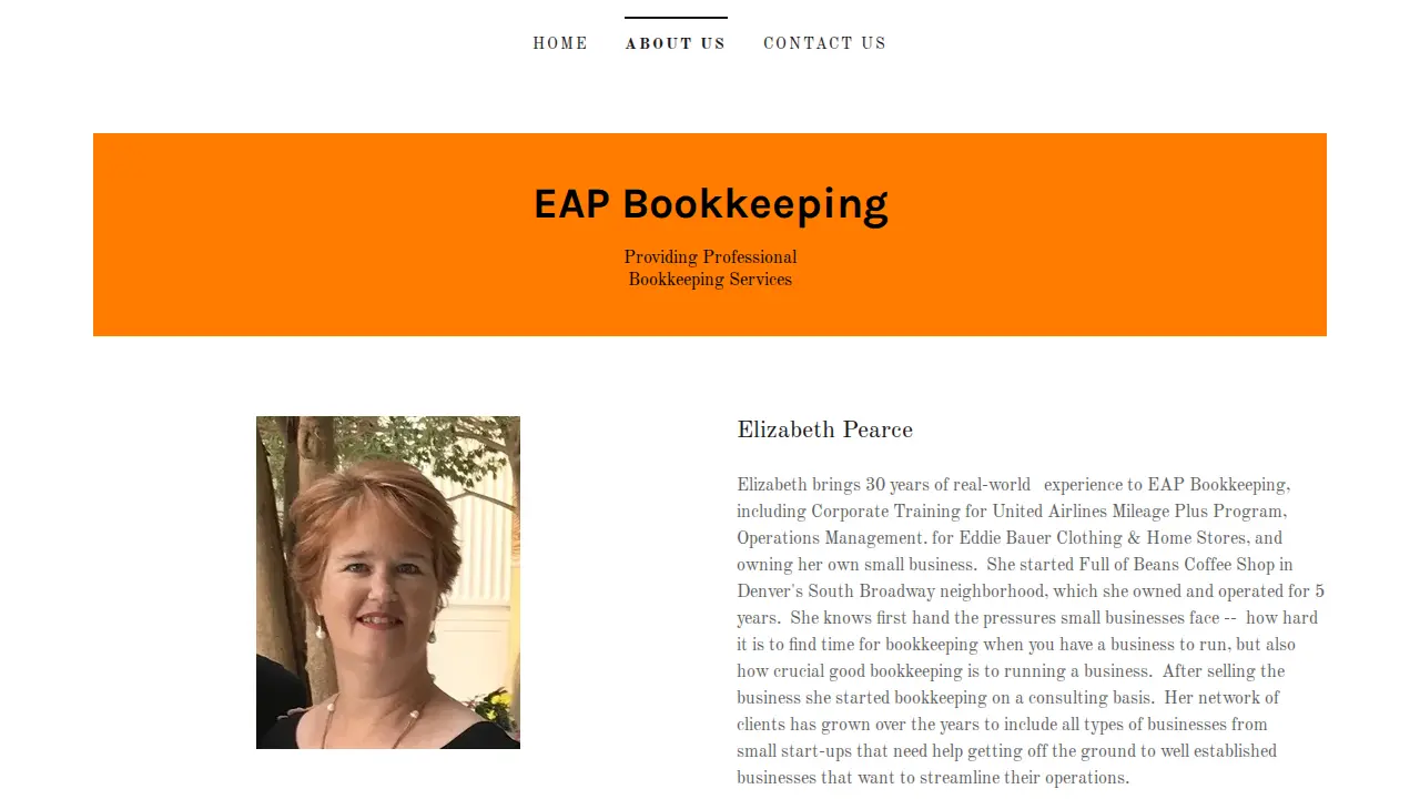 EAP Bookkeeping page
