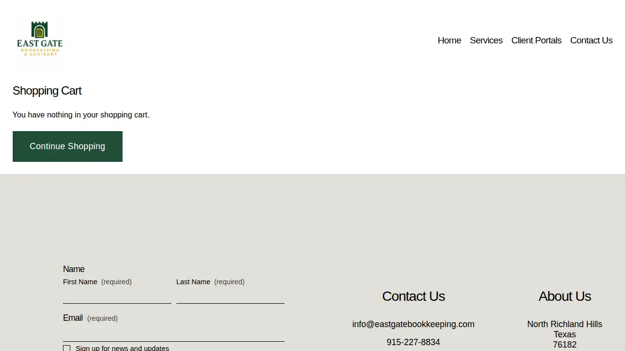 East Gate Bookkeeping LLC page