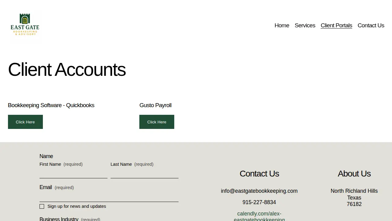 East Gate Bookkeeping LLC page