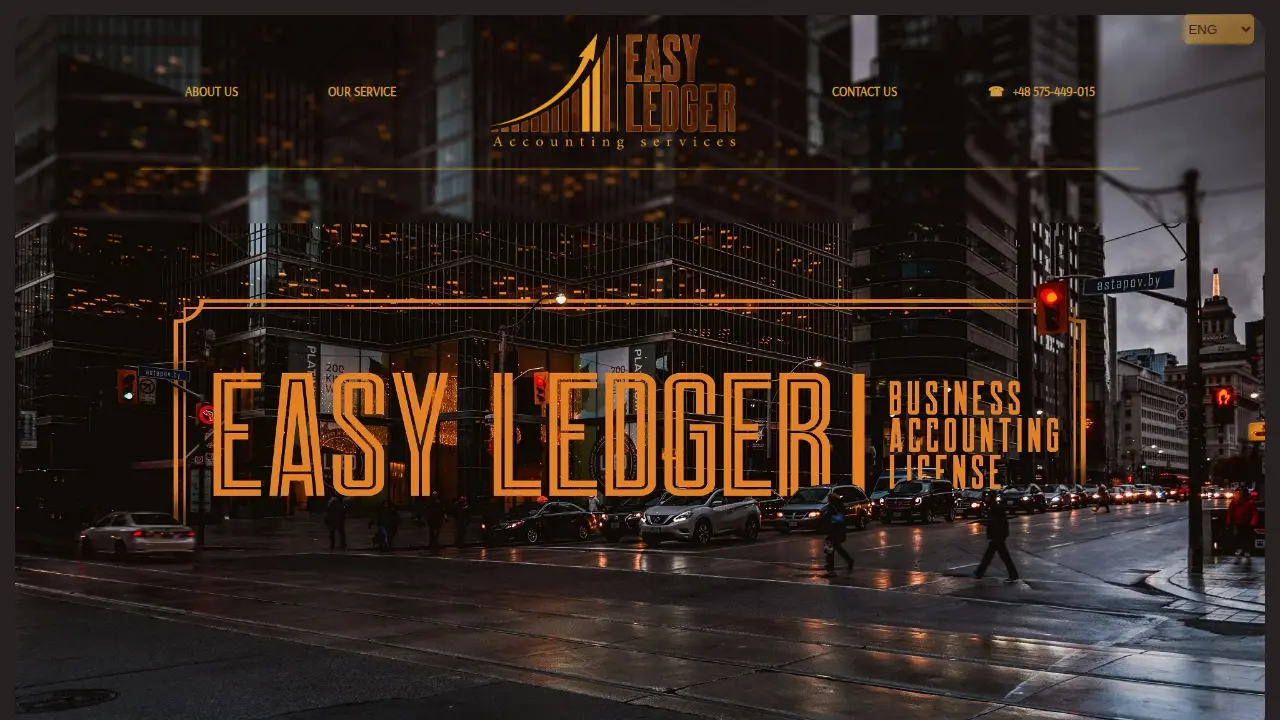 Easy Ledger / Biuro Rachunkowe /Accounting Services /Бухгалтерия website