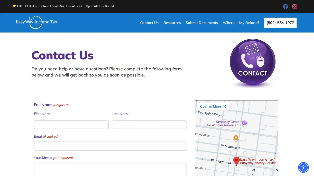 Easyway Notary service page