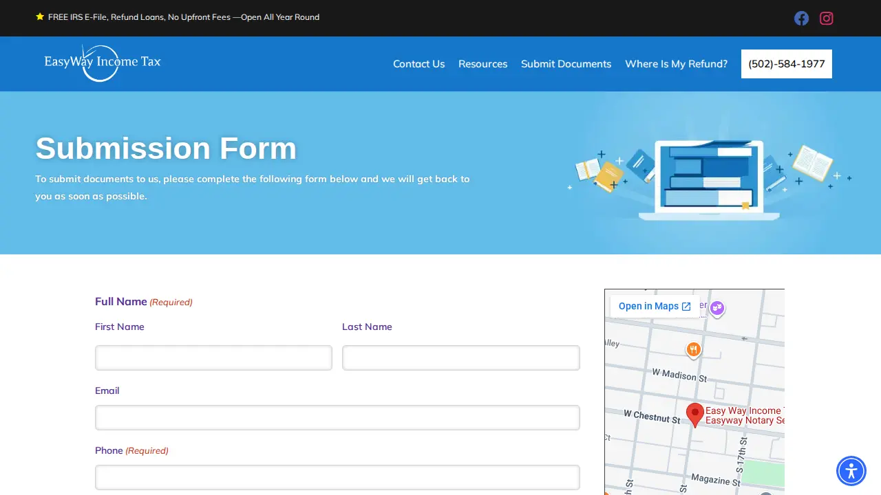Easyway Notary service page