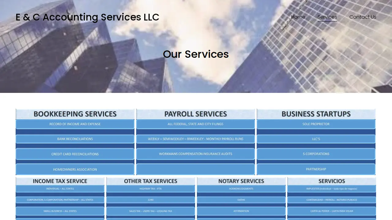 E & C Accounting Services LLC page