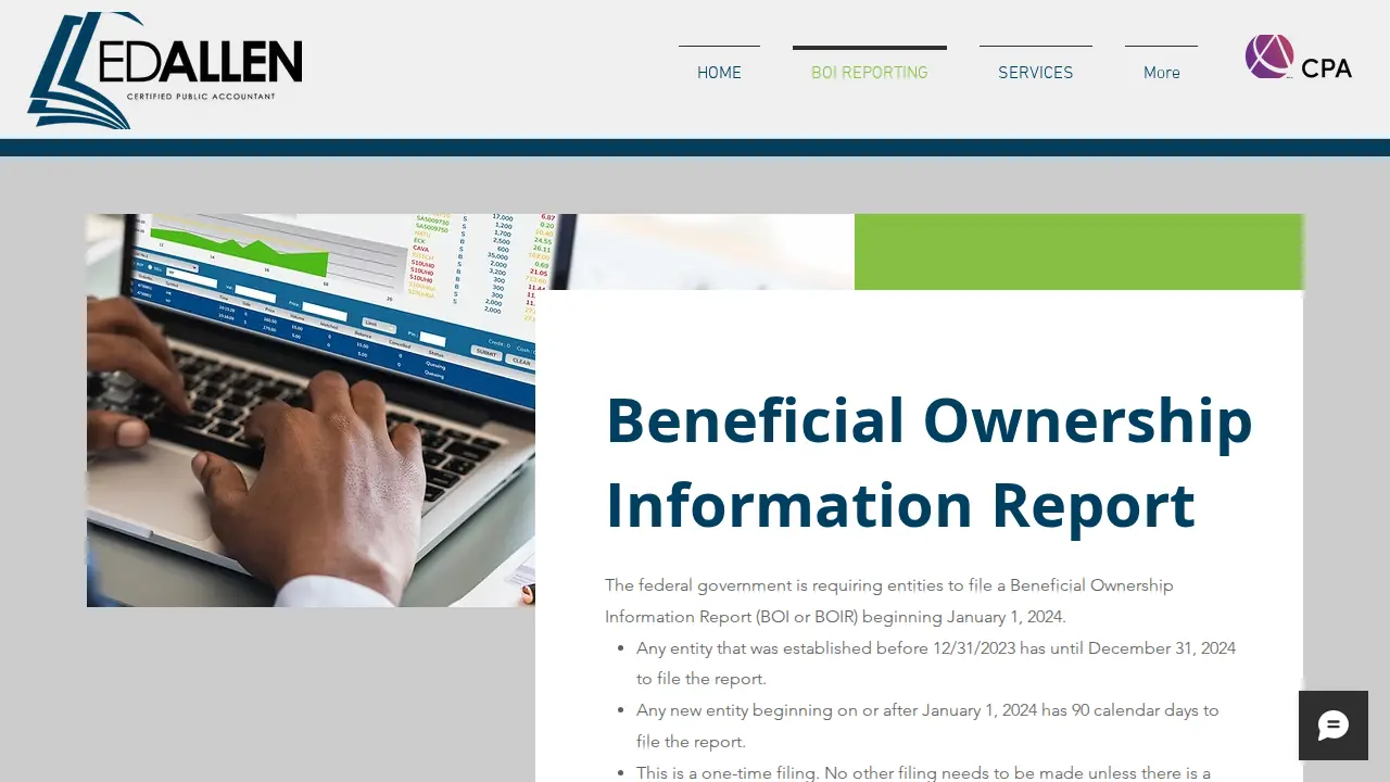 Allen Consulting - Ed Allen, CPA page