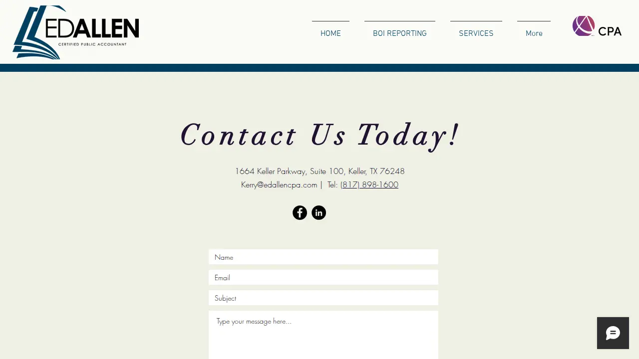 Allen Consulting - Ed Allen, CPA page