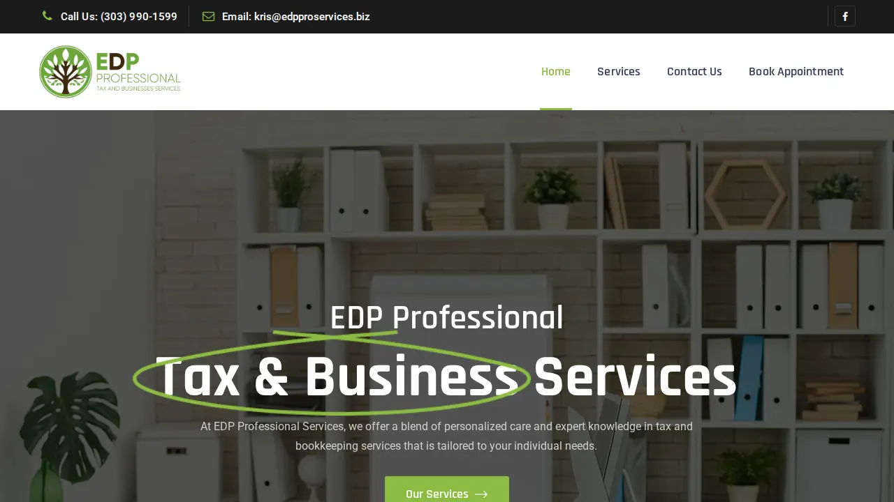 EDP Professional Services website
