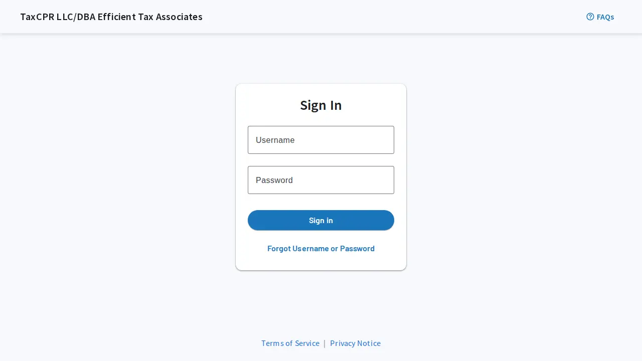Efficient Tax Associates