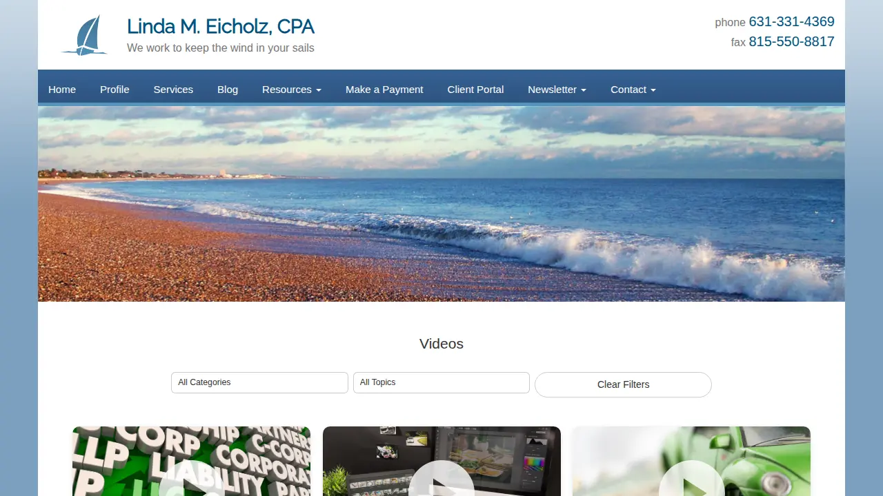 Linda M. Eicholz, CPA page