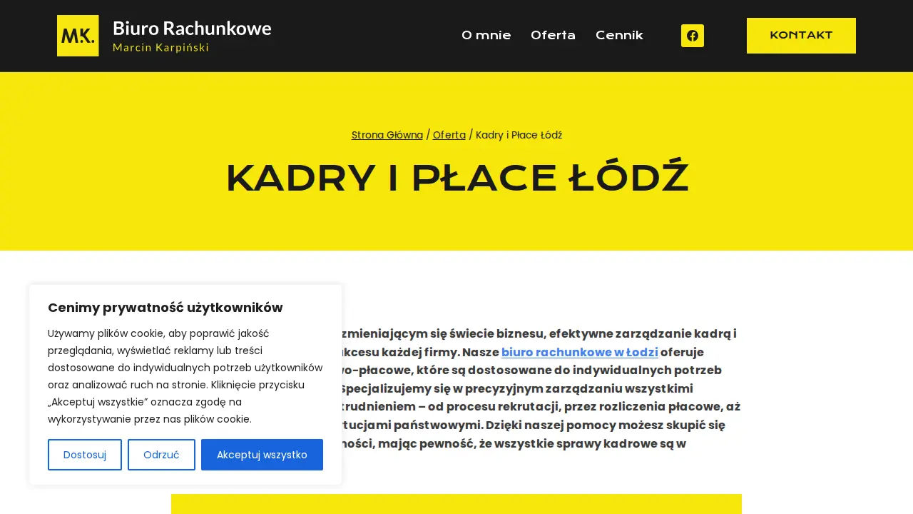 Biuro Rachunkowe Ekspert Podatkowy Marcin Karpiński page