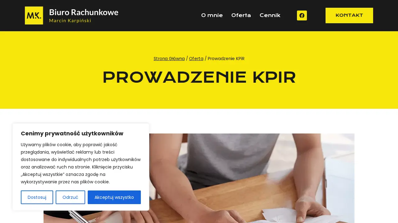 Biuro Rachunkowe Ekspert Podatkowy Marcin Karpiński page