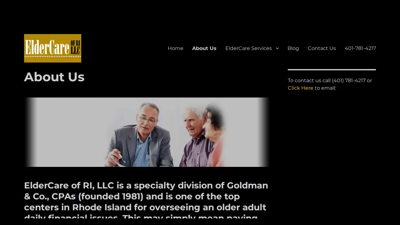 elder care services page