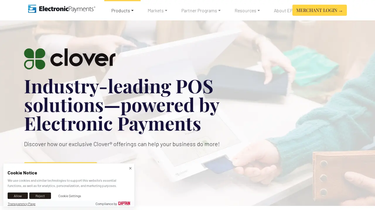 Electronic Payments page