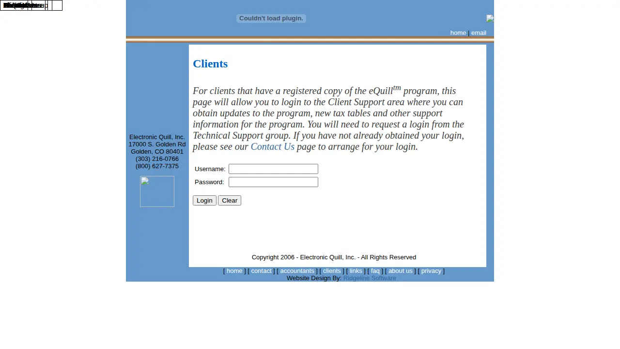 Electronic Quill, Inc. page