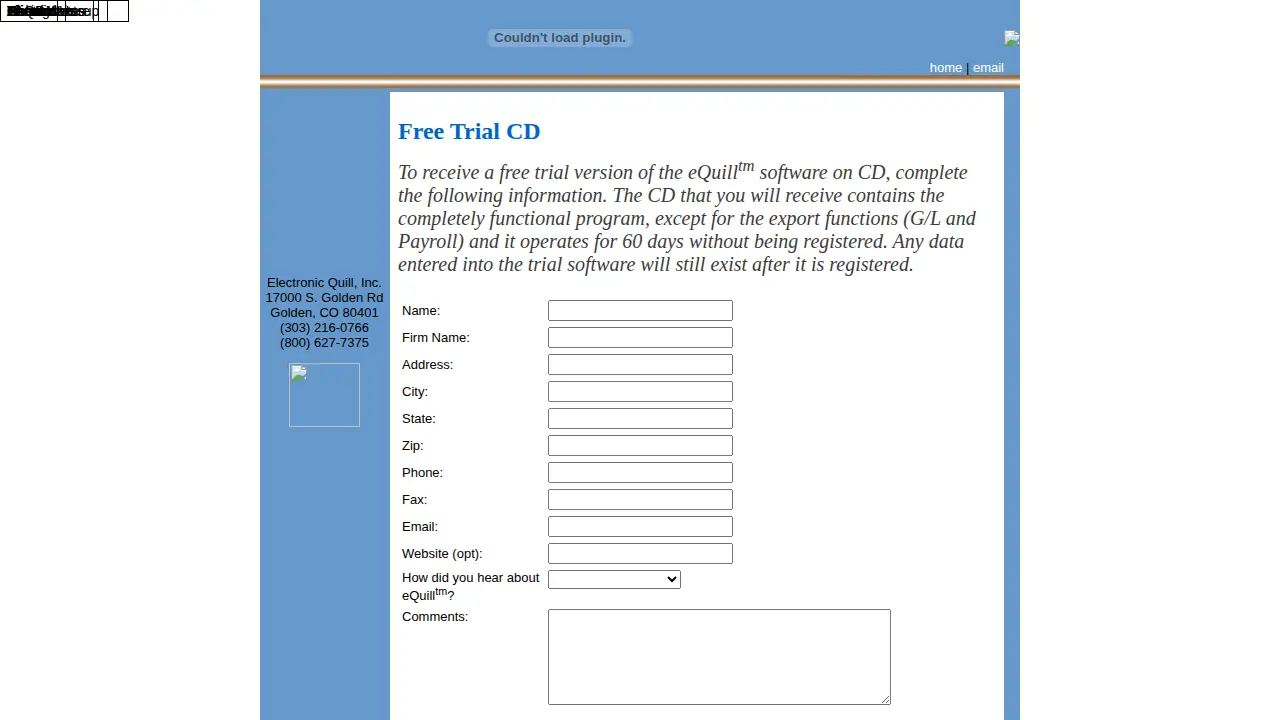 Electronic Quill, Inc. page