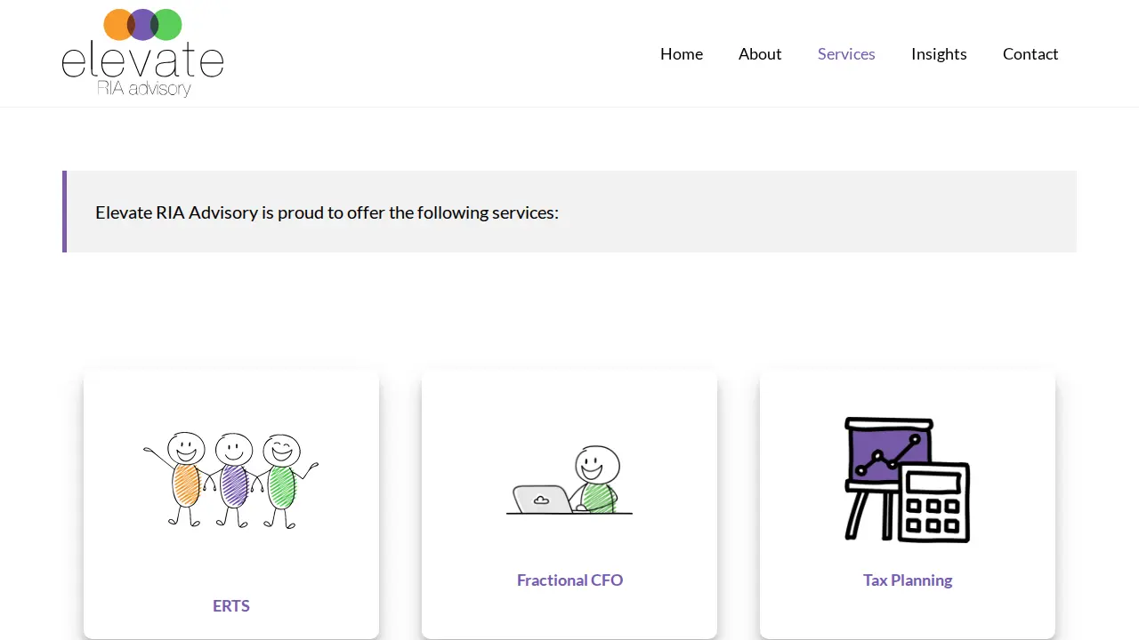 Elevate CPA Group page