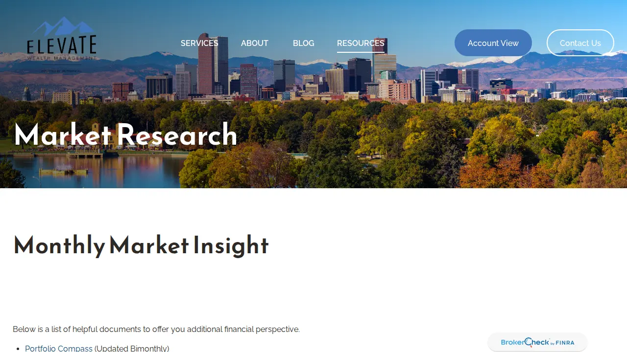 Elevate Wealth Management page