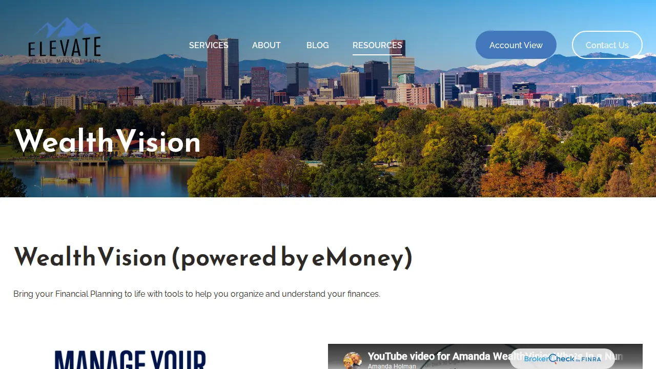 Elevate Wealth Management page