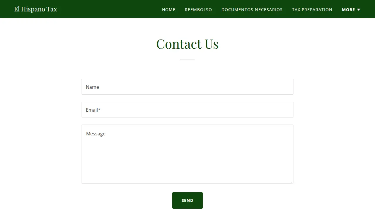El Hispano Tax page