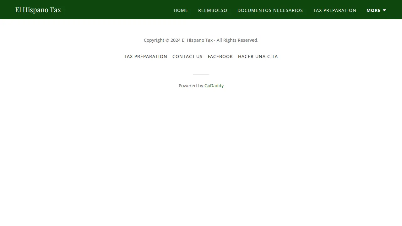 El Hispano Tax page