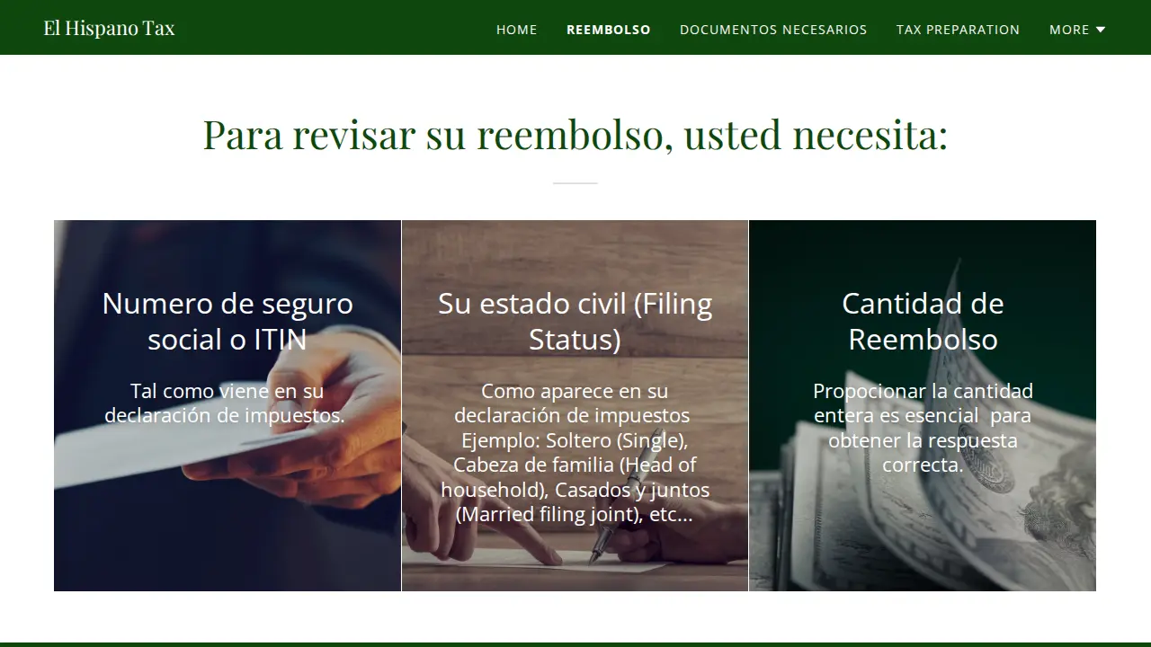 El Hispano Tax page