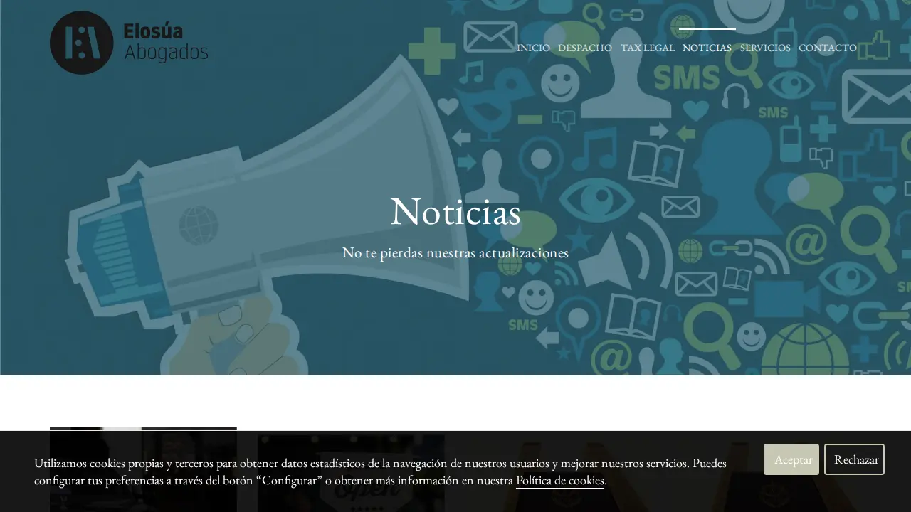 Elosúa Abogados page