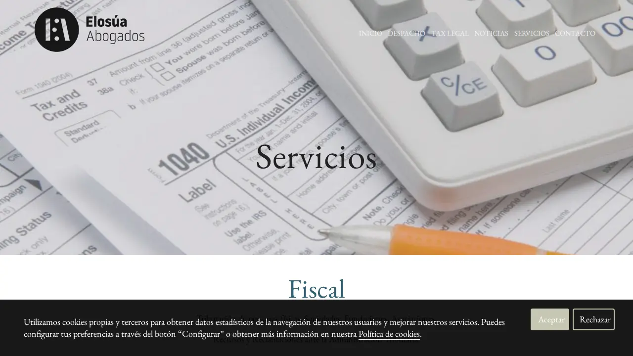 Elosúa Abogados page