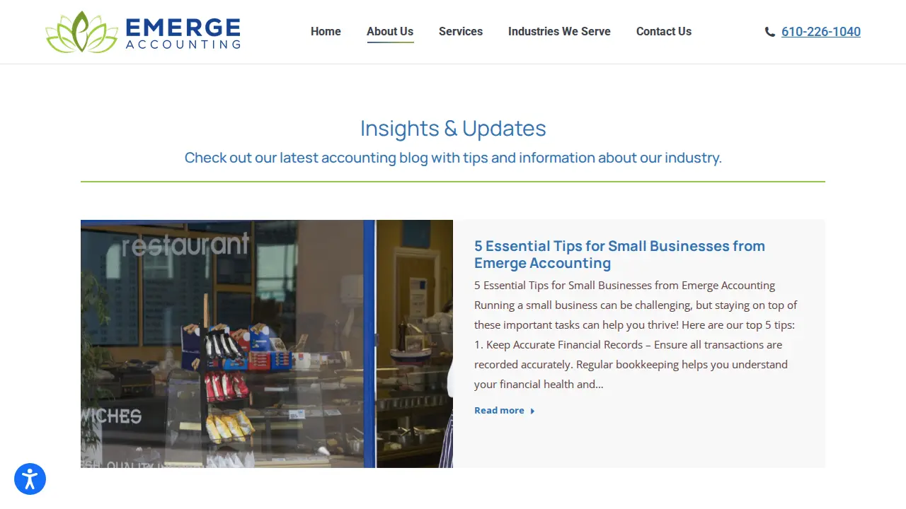 Emerge Accounting Group, PC page
