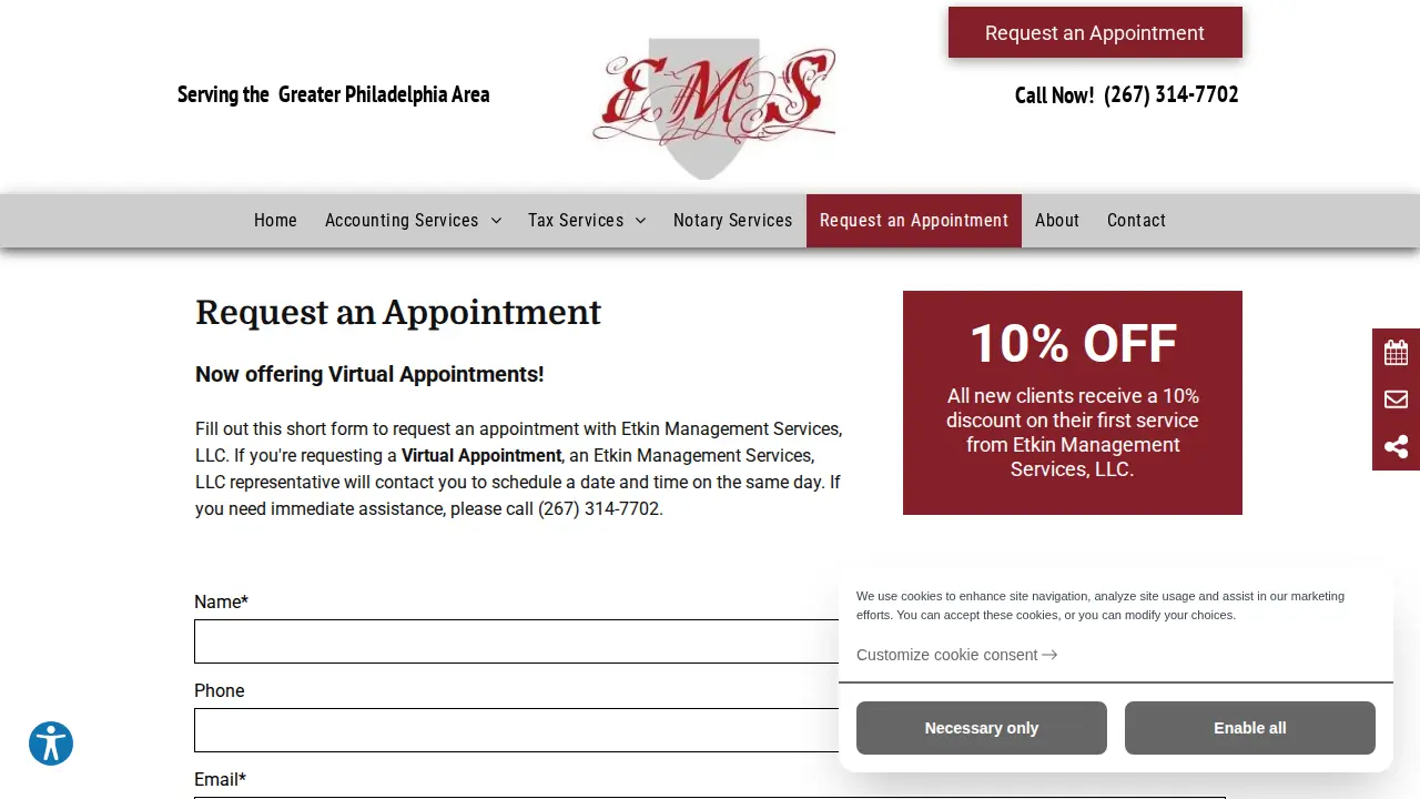 Etkin Management Services LLC page