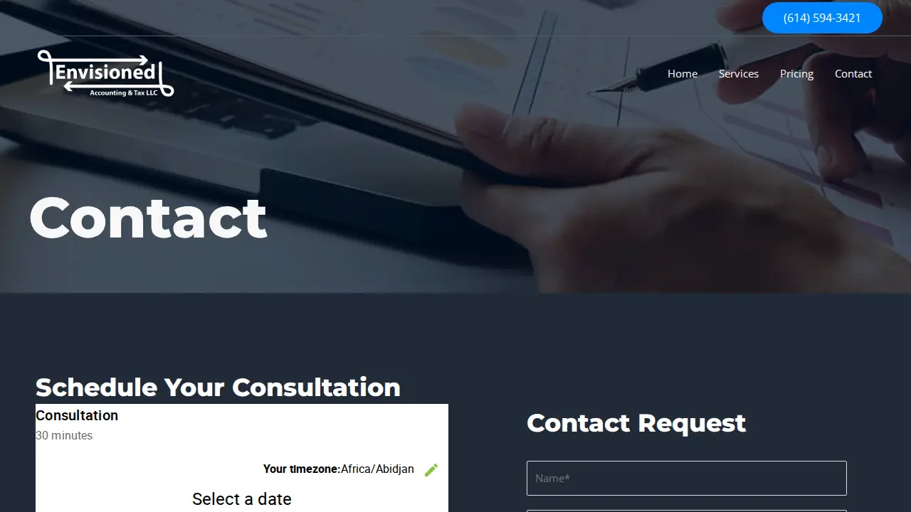 Envisioned Accounting and Tax LLC page