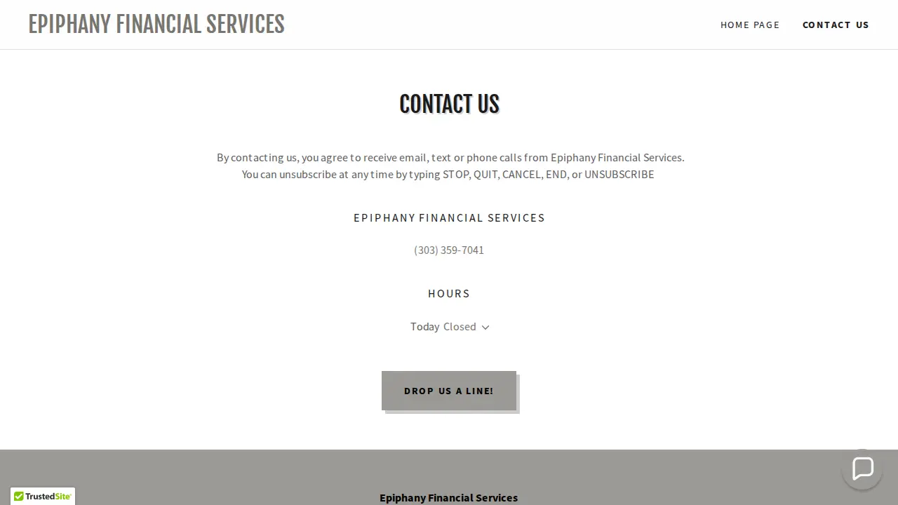 Epiphany Financial Services page