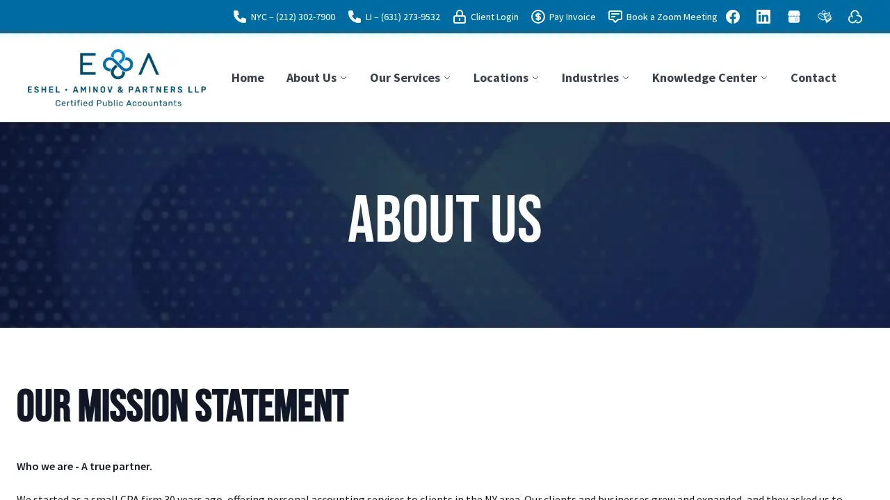 Eshel, Aminov and Partners page