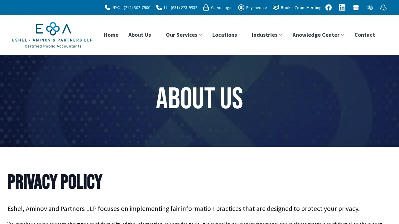 Eshel, Aminov and Partners page