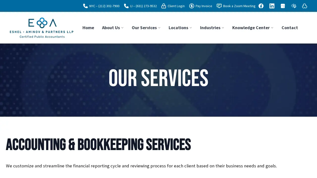 Eshel, Aminov and Partners page