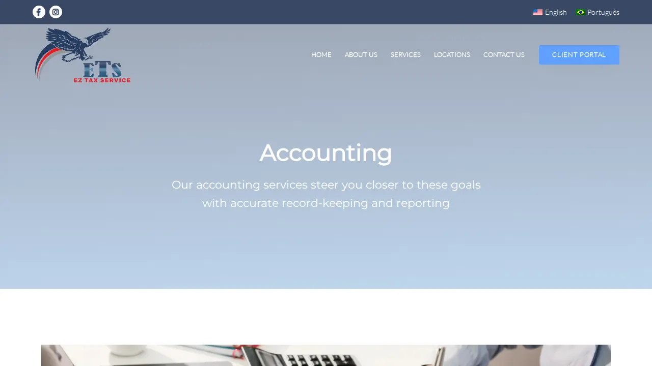 ETS Tax Service page