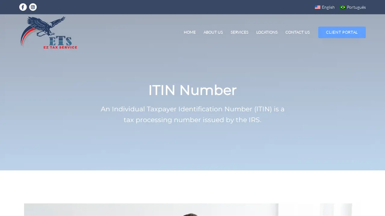 ETS Tax Service page