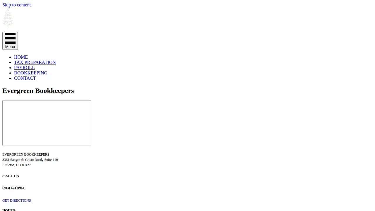 Evergreen Bookkeepers page