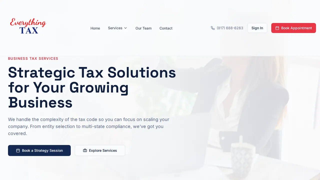 Everything Tax page