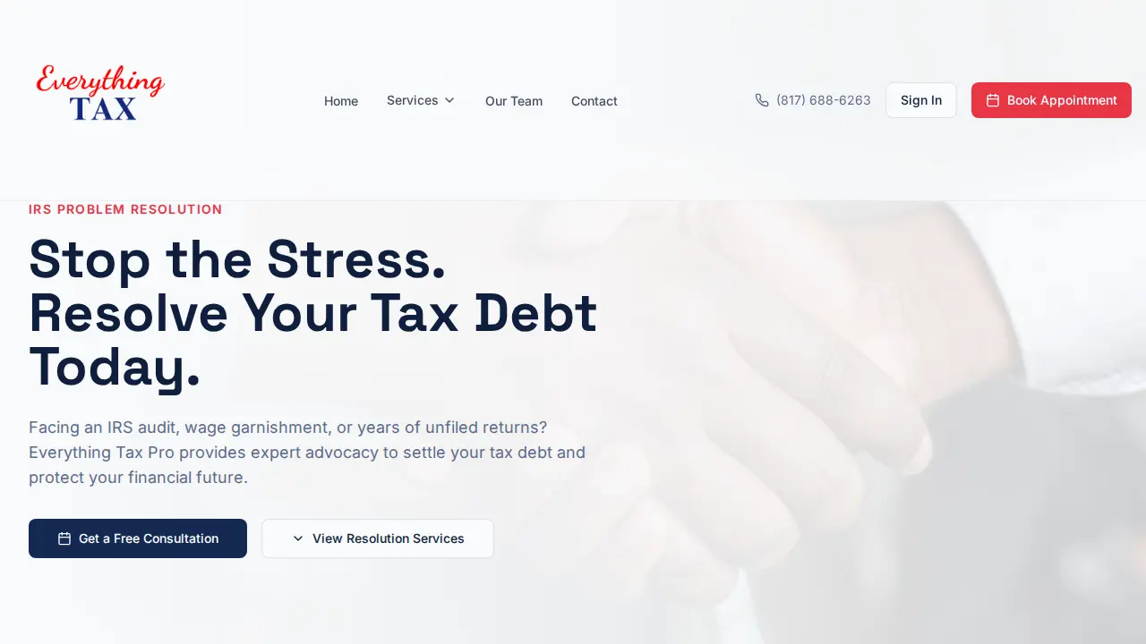 Everything Tax page