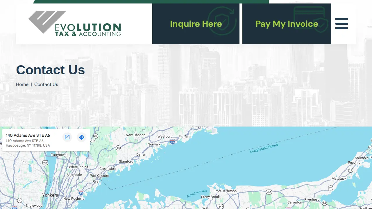 Evolution Tax and Accounting page