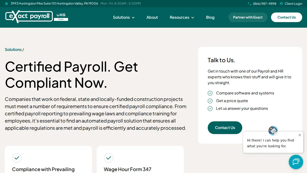 Exact Payroll Inc page
