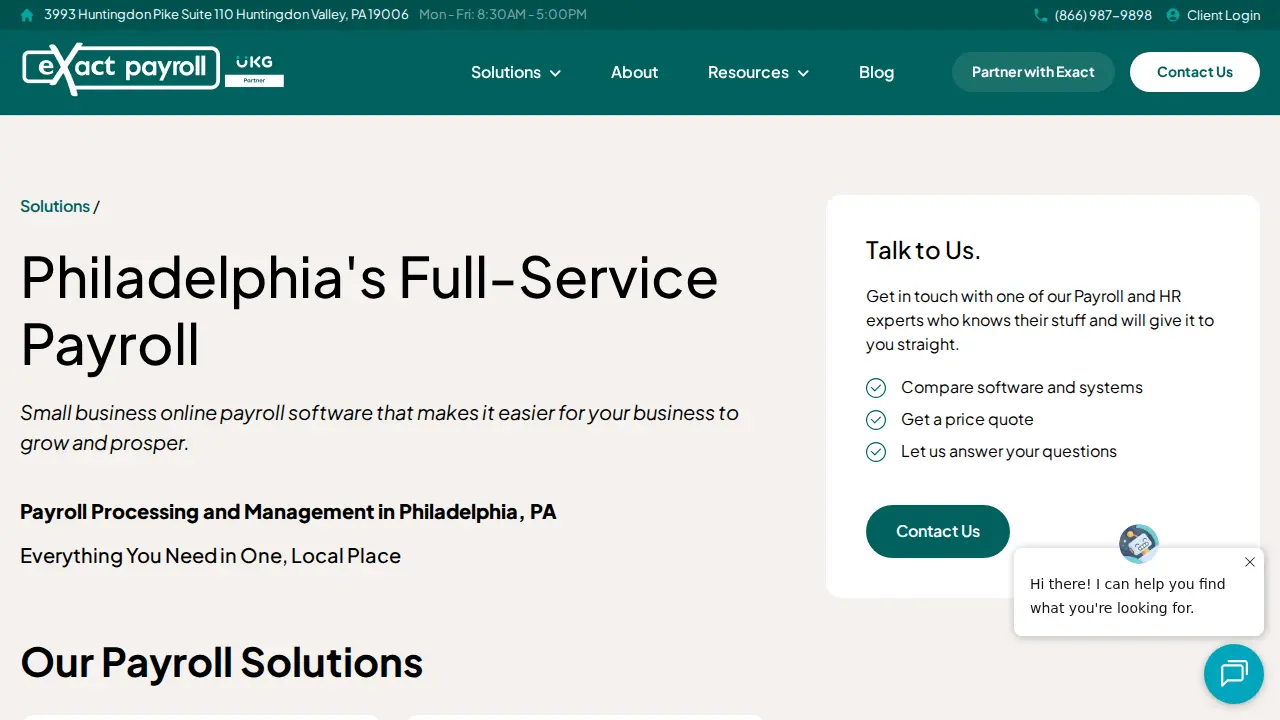 Exact Payroll Inc page