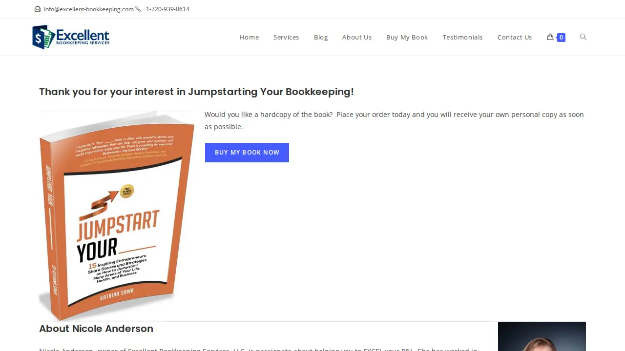 Excellent Bookkeeping Services, LLC page