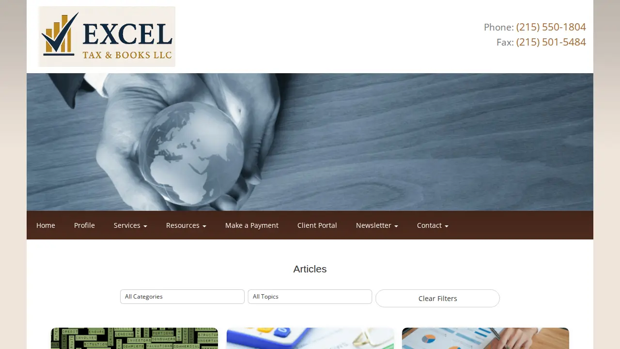 Excel Tax & Books LLC page