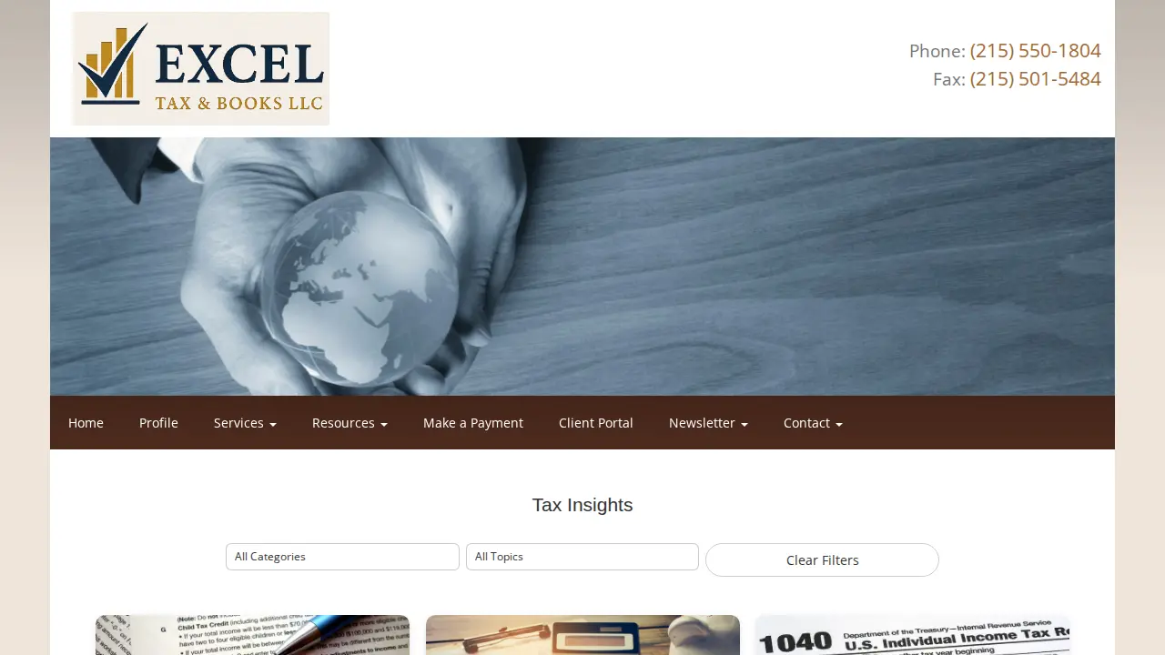 Excel Tax & Books LLC page