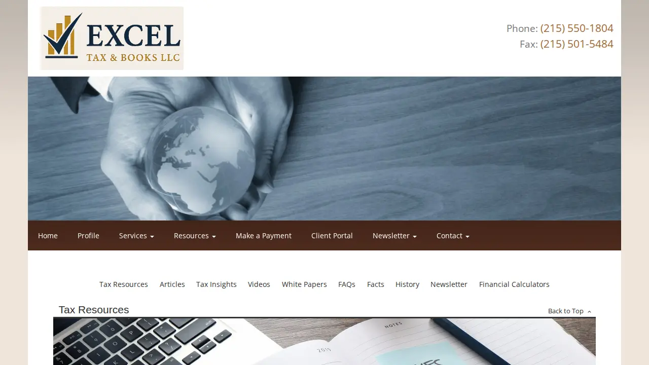 Excel Tax & Books LLC page