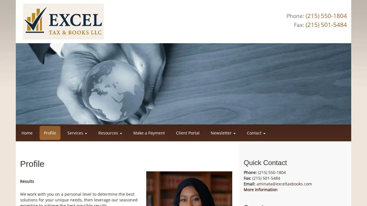 Excel Tax & Books LLC page
