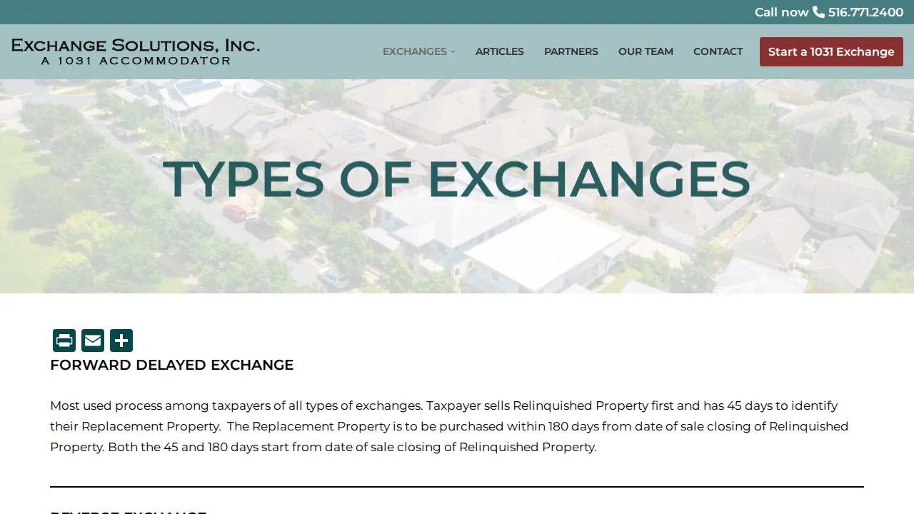 Exchange Solutions Inc. page