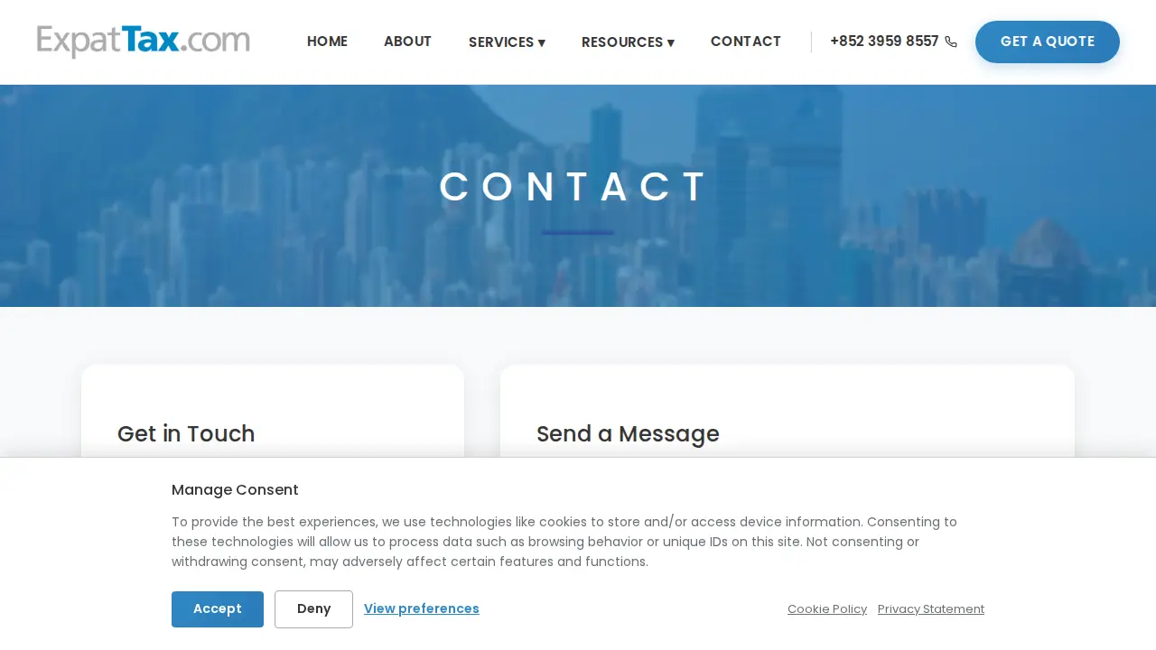 ExpatTax.com (CAPITAL TAX LIMITED) page