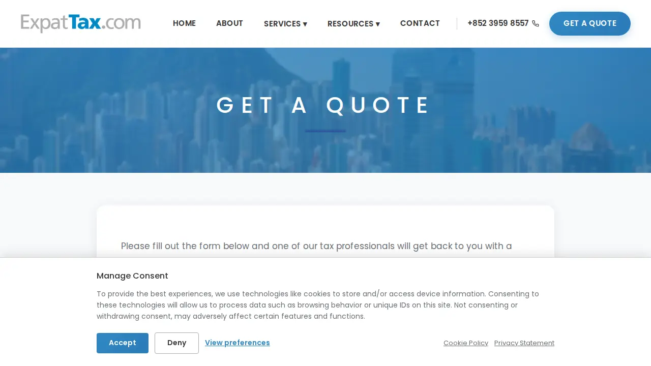 ExpatTax.com (CAPITAL TAX LIMITED) page